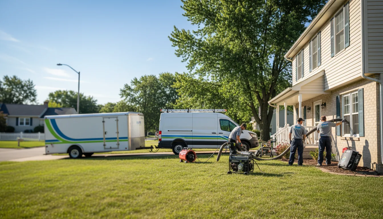 Flooded Basement Restoration And Cleanup With Repair in Bradner, OH near me